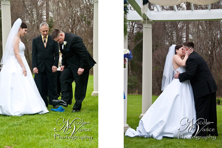 Richmond Wedding Photographer | FIrst Kiss | Breaking the Glass